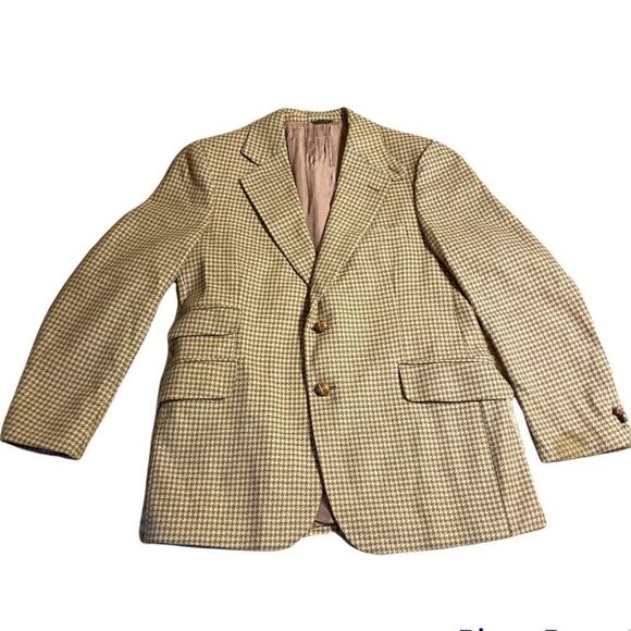 Vintage Houndstooth Wool Jacket  - Picture 1 of 12